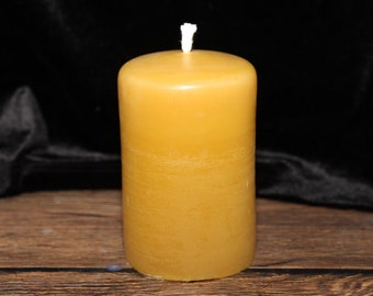 Beeswax Candle, Smooth Beeswax Pillar