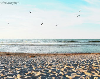 Lake Huron Beach in Ontario, Canvas Wrap Photo