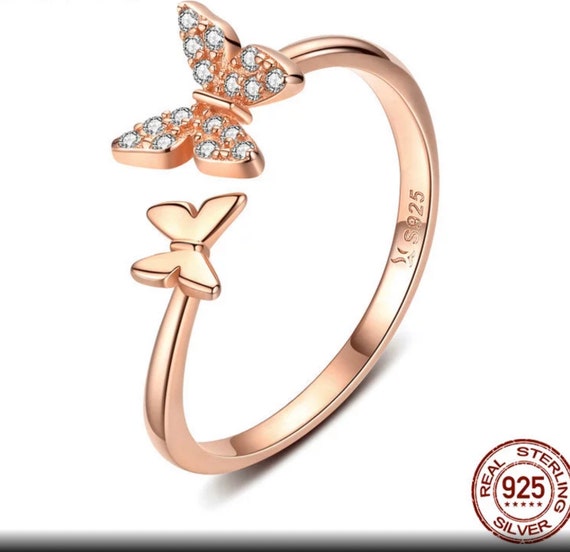 14k Rose Diamond Large Butterfly Ring – Maurice's Jewelers
