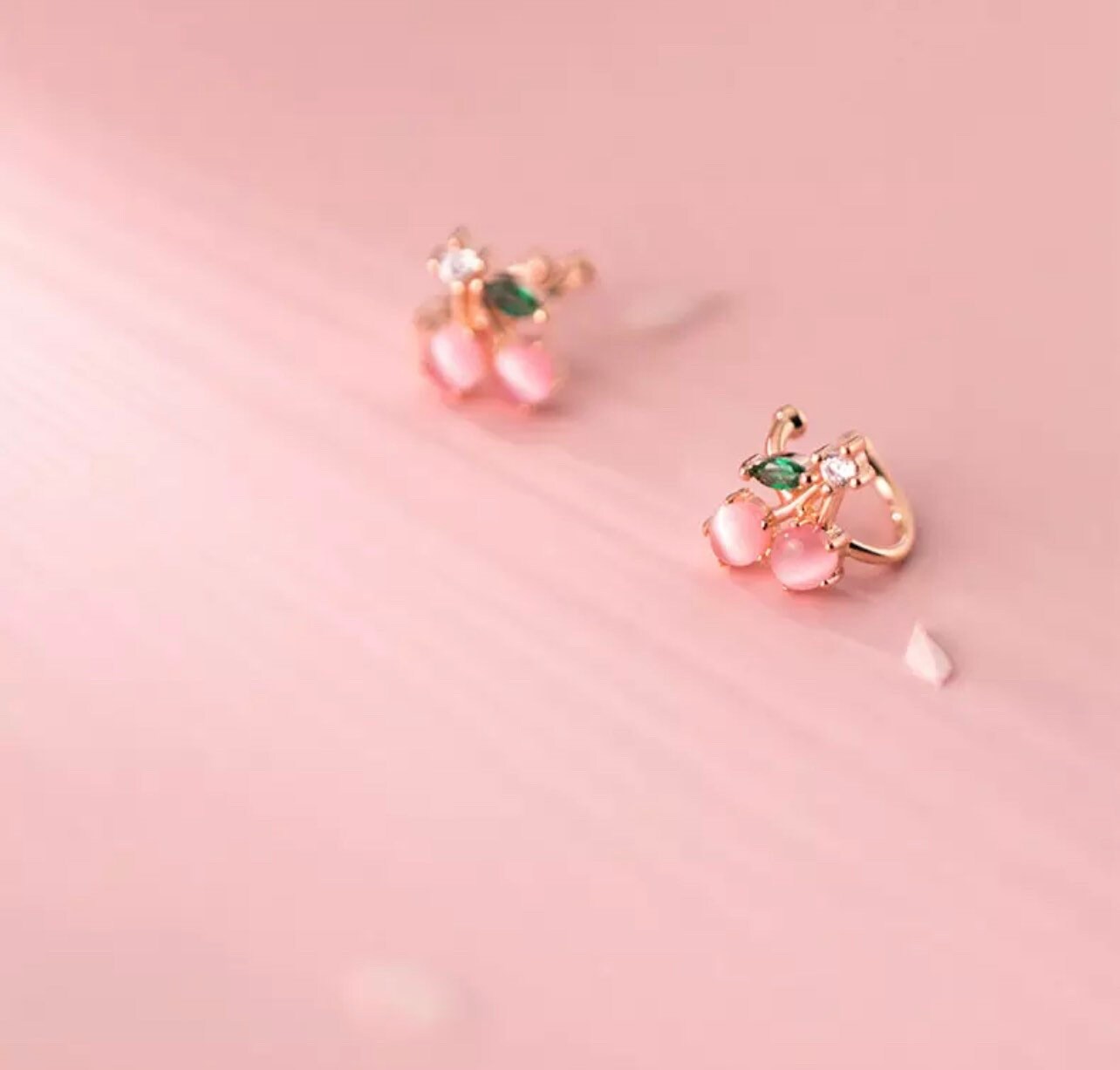 Cherry Ear Cuff Cherry Clip Earrings Ear Cuffs Fruit Ear | Etsy