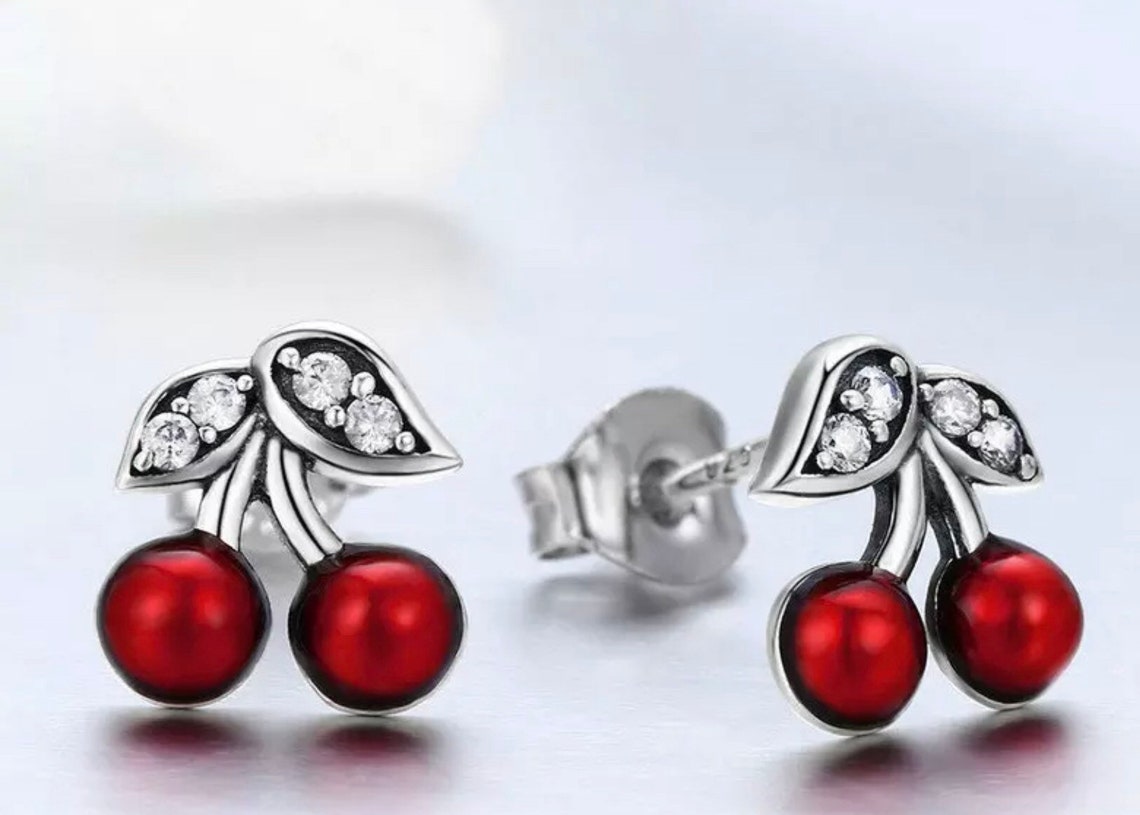 Orecchini Pendenti A Forma Di Ciliegia 3D - Divertenti E Colorati, Regalo Perfetto Per Donne E Ragazze - Foto 11