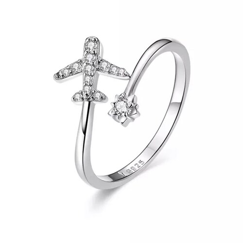 Airplane Ring Airplane Jewellery Travel Gifts Flight Etsy UK