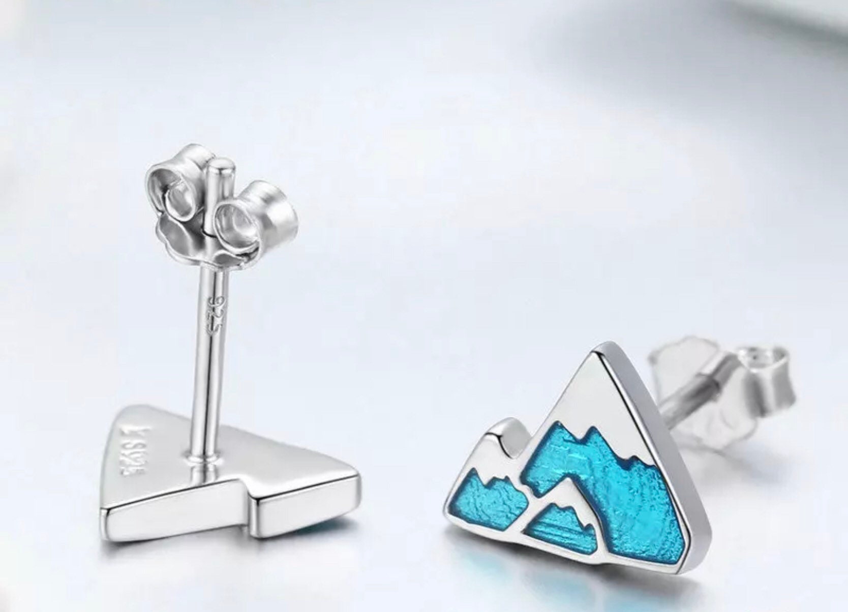 Mountain Earrings Hikers Gifts Mountain Climbers Gifts Etsy