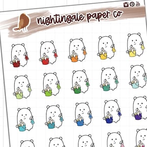 Cleaning Planner Stickers, Character Planner Stickers, Household Chores Planner Stickers, Cleaning Winstons