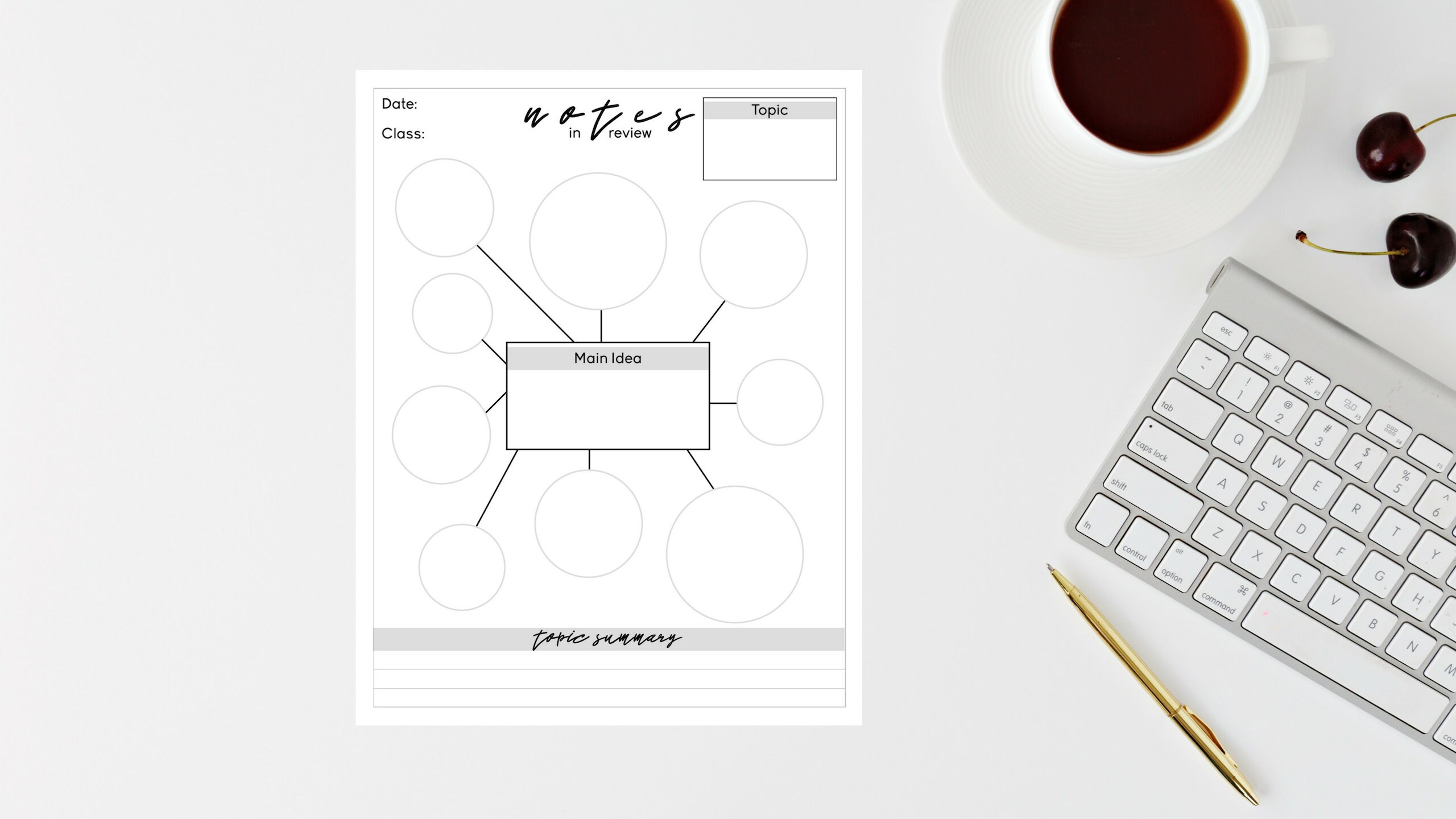 PRINTABLE Note Taking Template Homeschool Printable Mind - Etsy