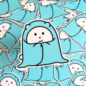 Cute Vinyl Decal Water Bottle Sticker Laptop Decor Phone Case Sticker