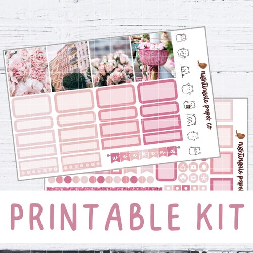 Printable Hobonichi Cousin Weekly Planner Stickers Cricut - Etsy