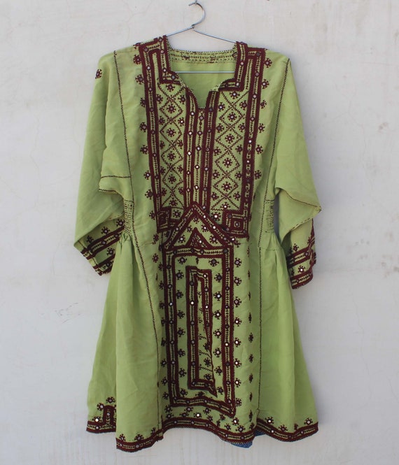 Handmade Baluchi Dress Mirror Work Banjara Dress Hand | Etsy