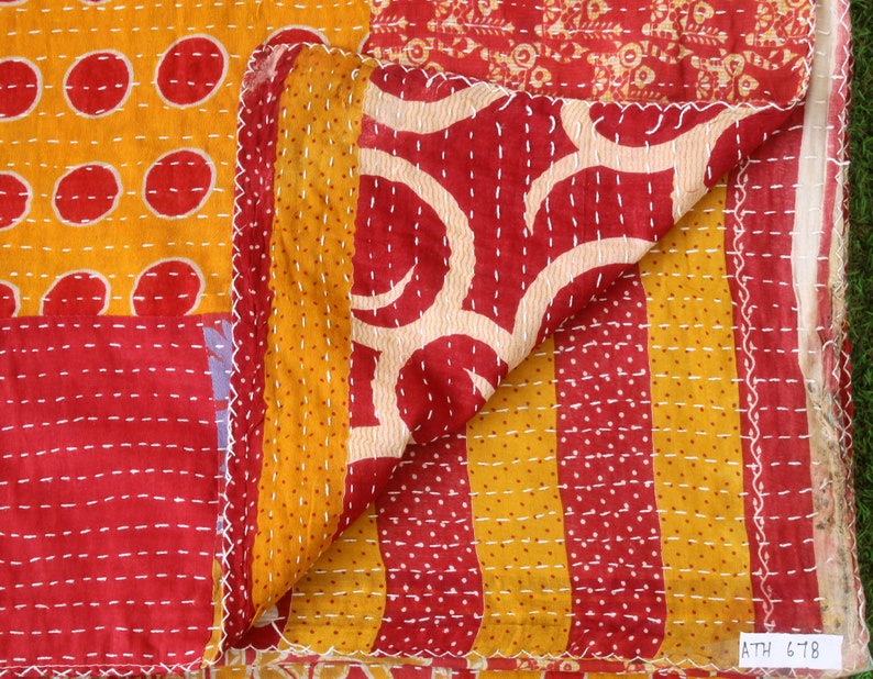 Quilt Patterns Vintage Quilt Book ATH678 Quilt Patterns Quilting Patterns Indian Kantha Quilt Vintage Quilt,