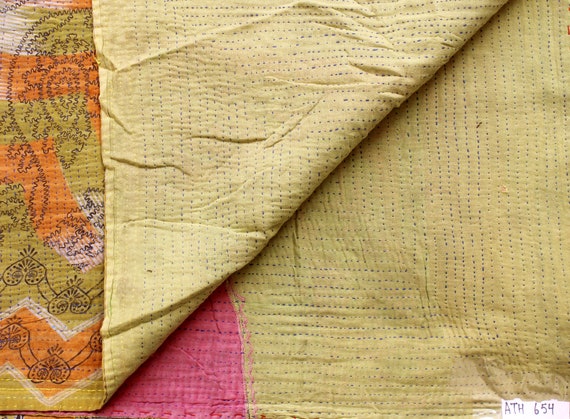 Quilt Patterns Vintage Quilt Book ATH678 Quilt Patterns Quilting Patterns Indian Kantha Quilt Vintage Quilt,