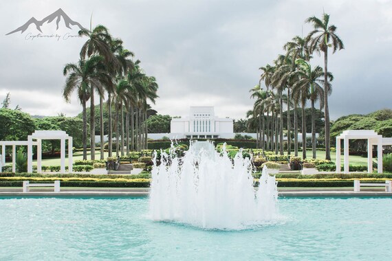 Laie Hawaii Temple Lds Temple Temple Download Hawaii Etsy