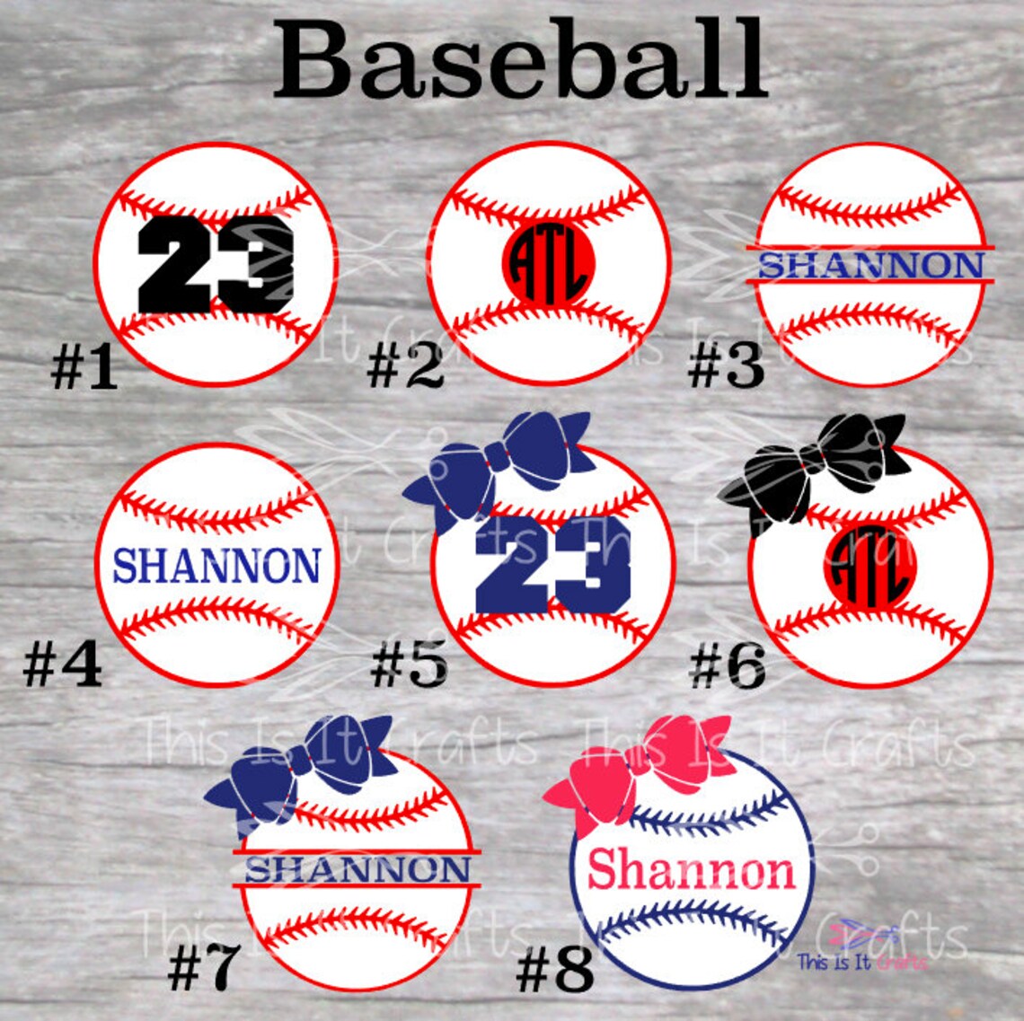 Baseball Decal Personalized Baseball Decal Sports Decal Etsy