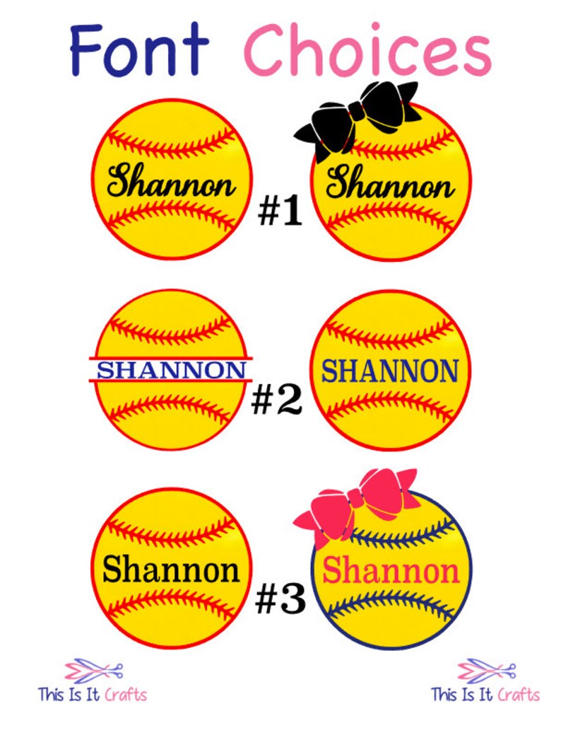 Softball Decal Personalized Decal Sports Decal Etsy