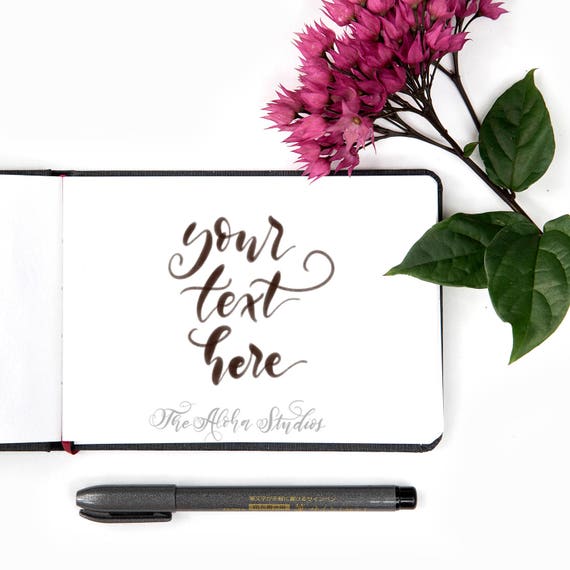 Instagram Lettering Mockup Ipad Lettering Mockup White Background