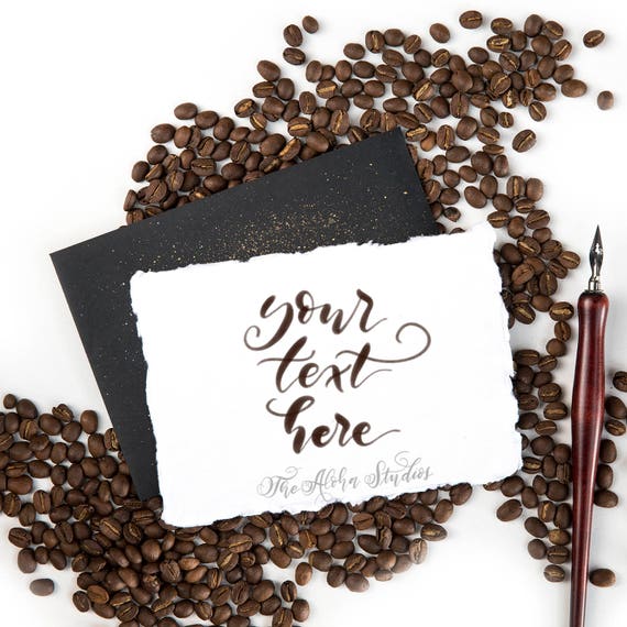 Coffe Mockup For Instagram Lettering Flatlay Coffee
