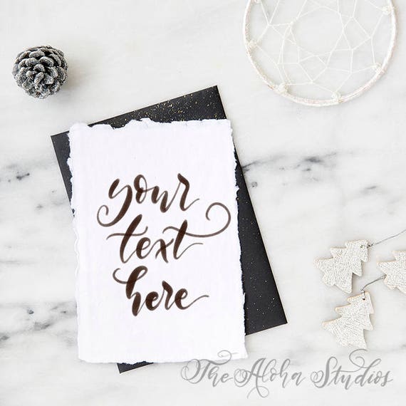 Dreamcatcher Flatlay Vertical Card Mockup Instagram Lettering