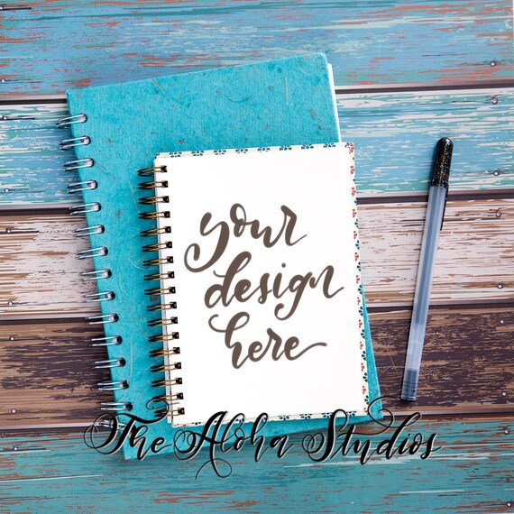 4 Flatlay Mockups Distressed Teal Wood Instagram Backgrounds Etsy