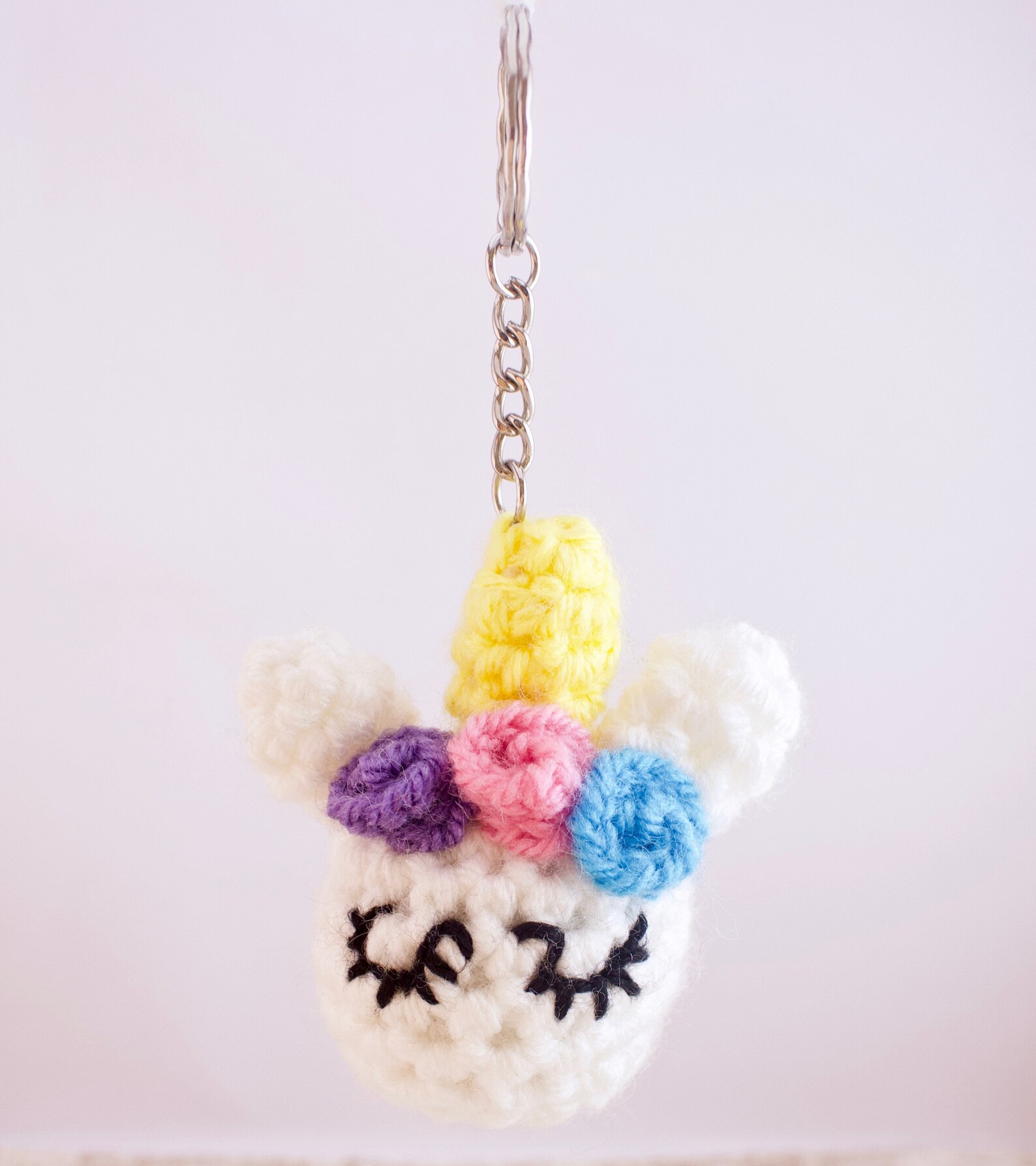 Crochet Unicorn Keyring Unicorn Gift Unicorn Keychain Etsy Australia