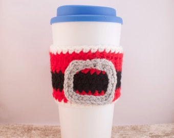 Crochet Coffee Cozy - Coffee gift - Vegan stocking fillers - Secret santa vegan - Coffee cosy - tea cosy - gift for coffee lover - Santa