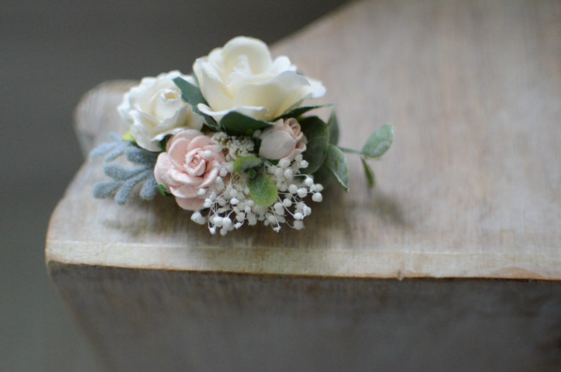 newborn baptism christening hair accessories bridal floral baby hair clip wedding hair clip Small flower girl hair clip baby headband