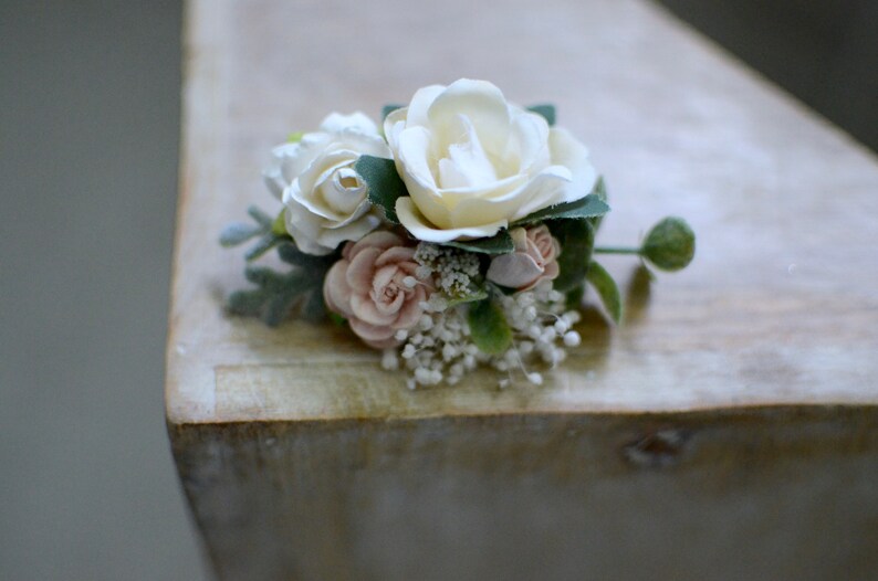 newborn baptism christening hair accessories bridal floral baby hair clip wedding hair clip Small flower girl hair clip baby headband