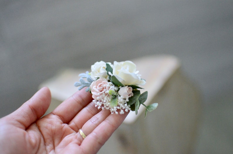 newborn baptism christening hair accessories bridal floral baby hair clip wedding hair clip Small flower girl hair clip baby headband