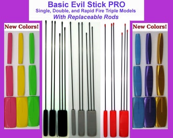 Evil Stick PRO Suck / Pain / Misery Stick - WARNING! Serious sadists/masochists ONLY! Single, Double & Rapid Fire Triple w/Replaceable rods!