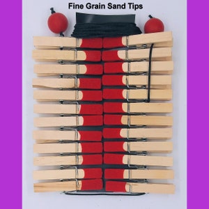 Clothespin Zipper Torture With FINE GRAIN Sand Tips. NEW Clothespin & Tip Colors Available Serious Sadists and Masochists only image 6