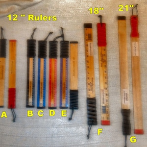 New Colors! 12&quot;, 18&quot;, & New 21&quot; Punishment Rulers - NOT just a paddle.  It&#39;s much better than that! Read the description for more info.