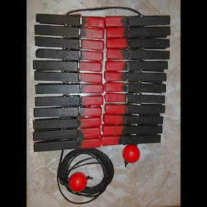 Full Body Clothespin Zipper Torture 24 Rubber Tipped Clothespins on 8' Cord. Please READ Description. image 4