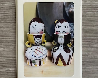 Vintage - Napco - Miss Cutie Pie - Salt and Pepper Shakers Set - Etsy