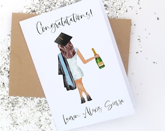 Custom Graduation Card | Congratulations | Personalized Greeting Card | Class of 2024 | Congrats Grad | College Graduation | High School