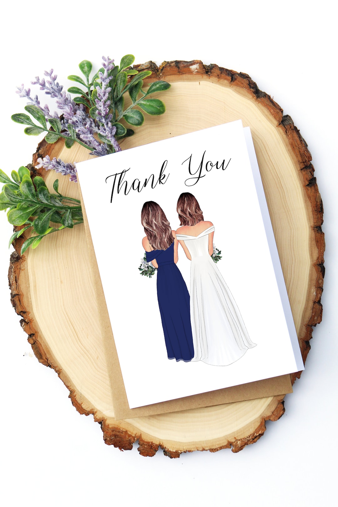Bridesmaid Thank You Cards | Custom Bridal Party Gifts | Personalized ...