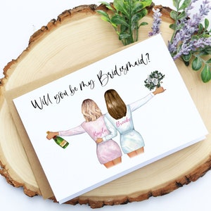 Will You Be My Bridesmaid? | Custom Bridesmaid Proposal Card | Maid of Honor Gift | Bridal Party Greeting Card | Bride Tribe | Bride Squad