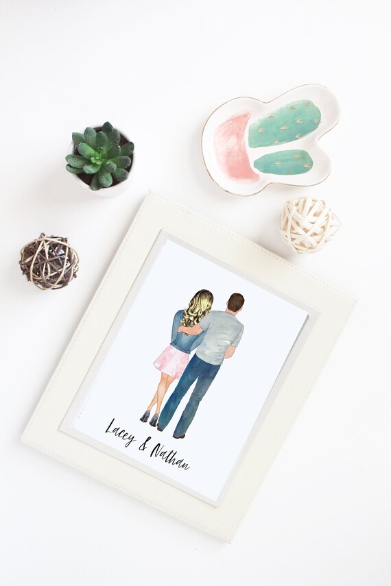 Personalized Couple Print Valentine Gift for Her Couples Gift for Boyfriend  Girlfriend Gift Customised Couple Gift Anniversary Gifts 
