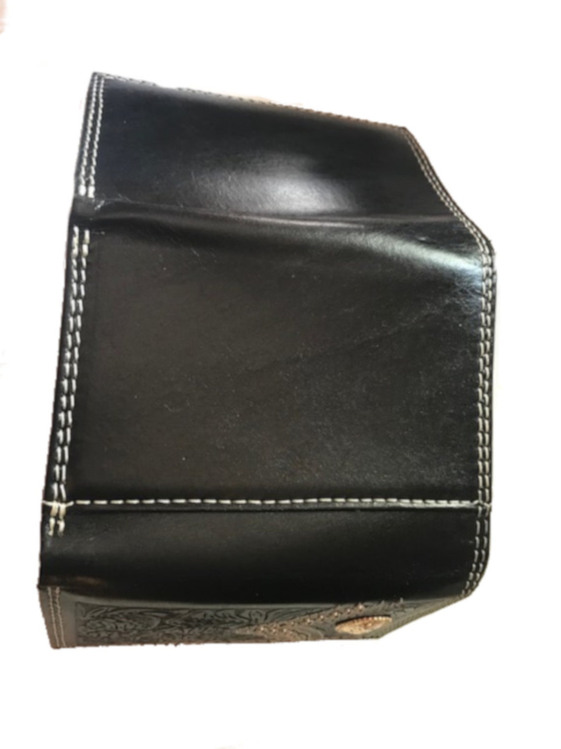 Nocona Western Mens Wallet Leather Trifold Embossed Studs Oval - Etsy