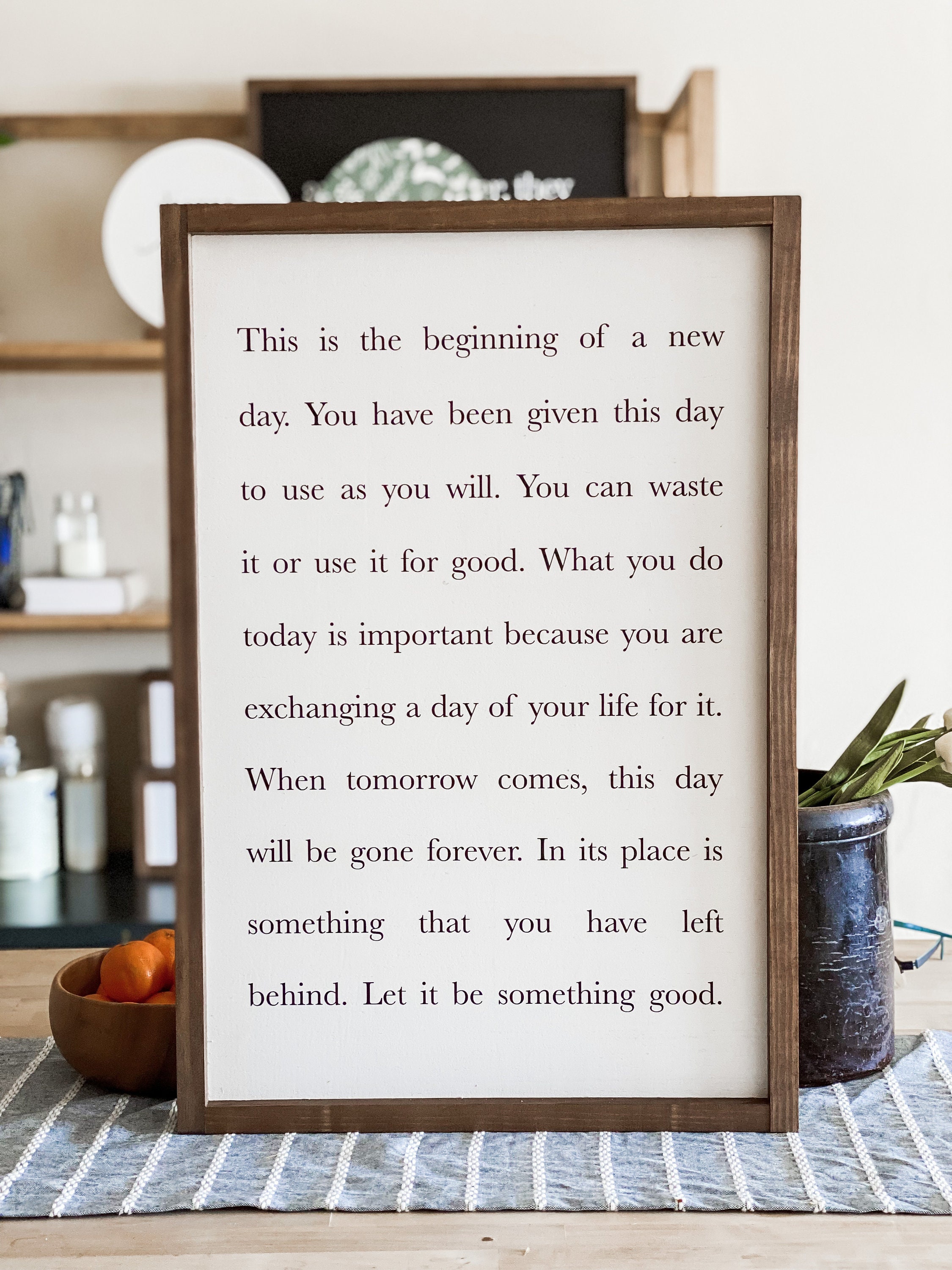 This is the Beginning of A New Day You Have Been Given This Etsy