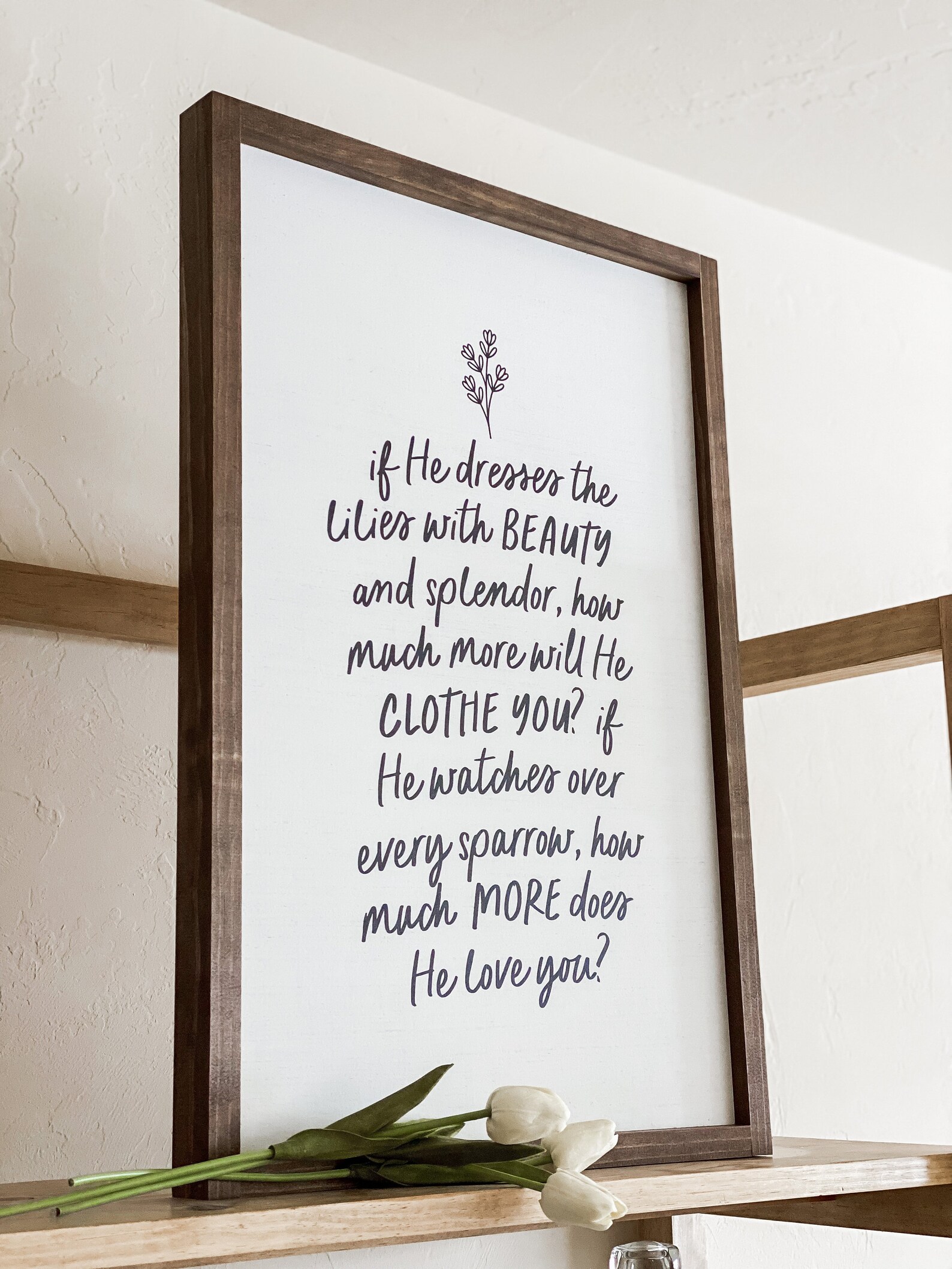 Jireh Wood Sign If He Dresses the Lilies With Beauty and Etsy