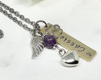 Car REAR VIEW MIRROR Memorial Charm Hanging Cremation Ashes Urn Cat Dog Engraved Personalized Custom Stamped Auto Hanger Dangler Ornament