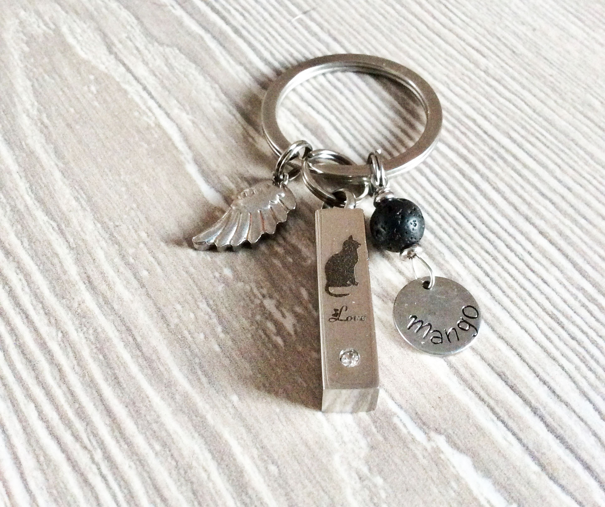 Beojonvy Haustier-Erinnerungsanhänger - Schlüsselbund Für Hunde- & Katzenhaare