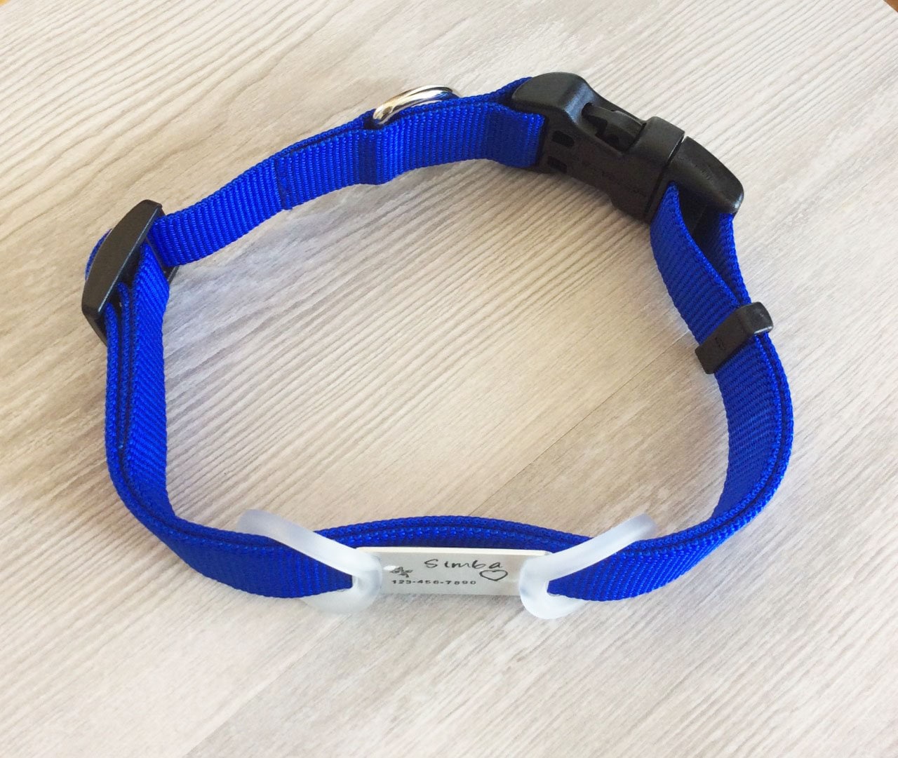 PET TAG auf Halsband Hund Katze Personalisiert Personalisierte Etsy