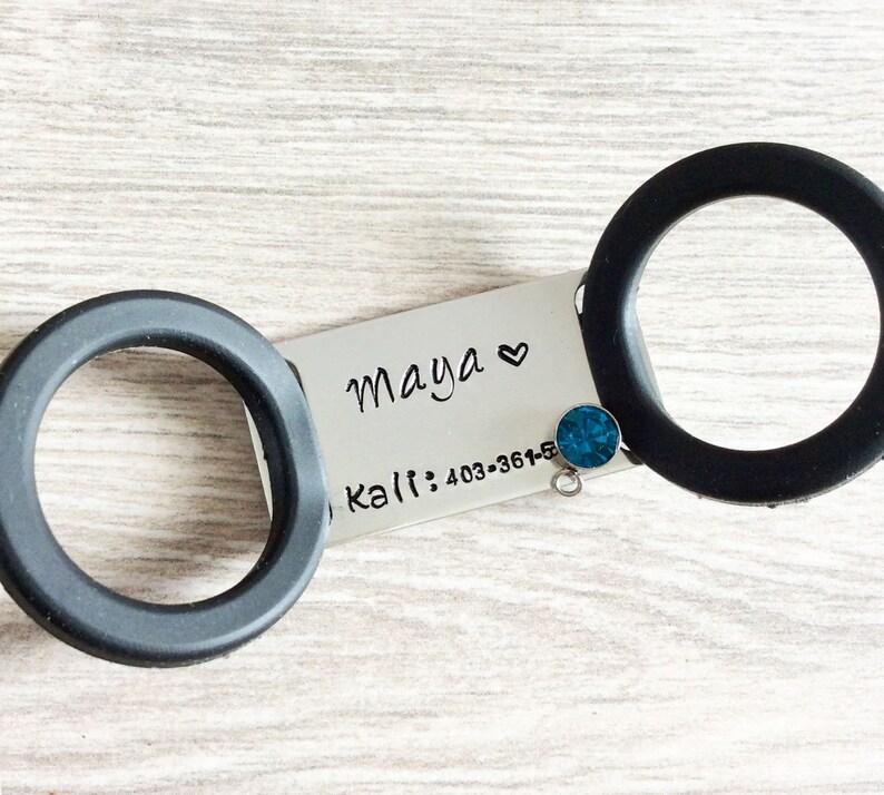 PET TAG auf Halsband Hund Katze Personalisiert Personalisierte Etsy