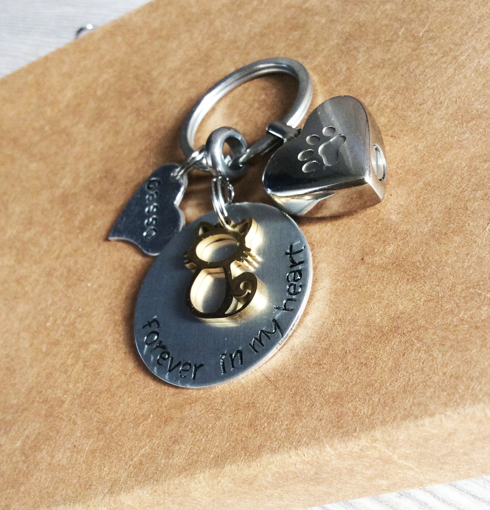 KEYCHAIN Memorial KEYRING Ash Urn Remembrance Sympathy Loving Etsy