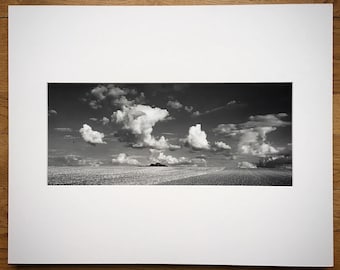 Fine art black and white photography. Leeward Island. Handmade barium silver print. Darkroom photo. Limited edition.