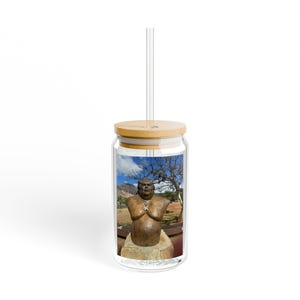 Bicchiere sorseggiatore ispirato alla natura, 16 once - Stoviglie ecologiche per amanti dell&#39;aria aperta, viaggi, idee regalo, arredamento per la casa, stile sostenibile