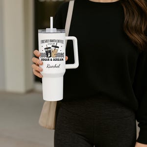 Freshly Bood Coffee Halloween Party Tumbler Personalized Coffee Lover Gift Ghost Iced Coffee Cup Sugar Scream Mug Spooky Season Gift for Her