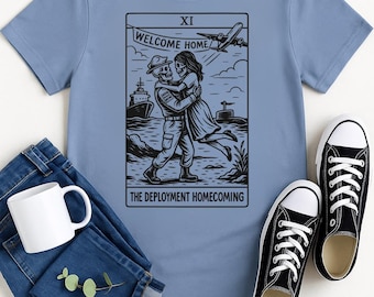 Comfort Colors Homecoming Deployment T-Shirt, Unisex Military Reunion Tee, Gift for Soldiers, Welcome Home Shirt, Military Family Apparel