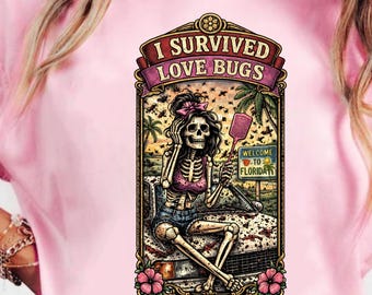 I Survived Love Bugs Shirt, Florida Trip Shirt Women, Funny Florida Shirt, Love Bug Season Shirt, Funny Mom Shirt, Florida Vacation Shirt