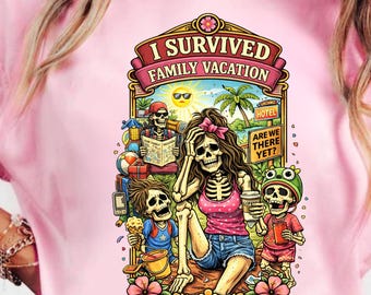 I Survived Family Vacation Shirt, Gift for Mom, Funny Mom Shirt, Vacation Shirt Women, Family Trip Shirt, Funny Travel Shirt, Mom Life Shirt