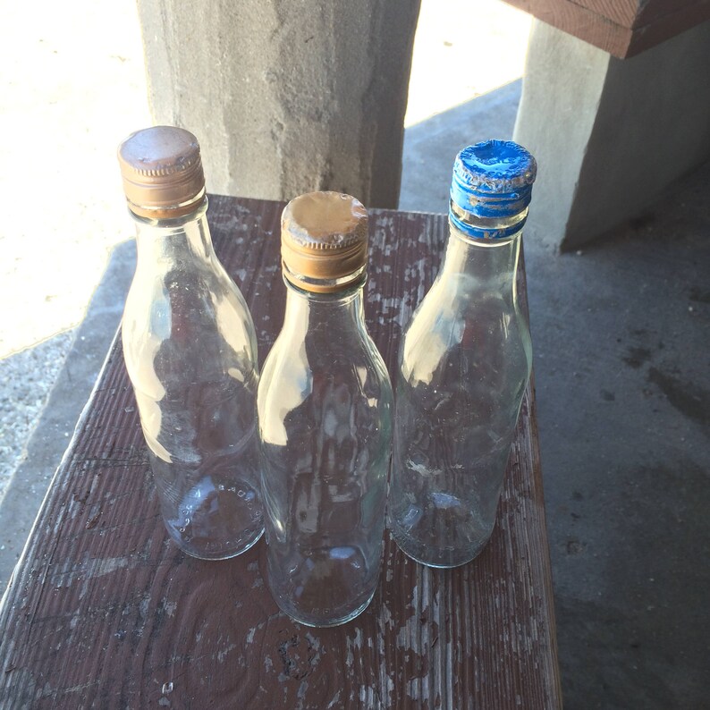 Spanish Bottles Bottle Set Vintage Bottles Caribbean Etsy